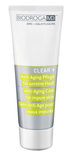 CLEAR+ Anti-Aging Pflege für unreine Haut